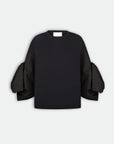 FITTED SHIRT WITH CAPELET OVERLAY