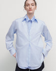 DOUBLE COLLAR POPLIN SHIRT