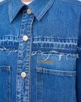 Frayed Denim Shirt 1