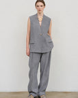 VEST WITH CHIFFON BACK