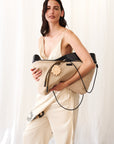 ZIP BAG IN CANVAS WITH SHOULDER STRAP
