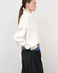 Layered Blouse with Scarf Detail in Ivory 5