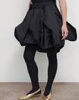 RUFFLED MIDI SKIRT