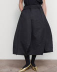 RUFFLED MIDI SKIRT