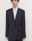 TAILORED JACKET WITH BASQUE OVERLAY