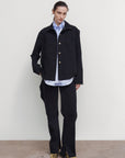 FRAYED DENIM SHIRT