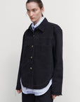 FRAYED DENIM SHIRT