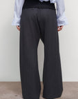 WIDE-LEG PANTS WITH DENIM PANEL