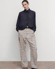 SHIRT WITH DRAPED HEM