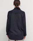 SHIRT WITH DRAPED HEM