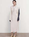 LAYERED SLIP-OVER SLEEVELESS DRESS