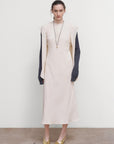 LAYERED SLIP-OVER SLEEVELESS DRESS
