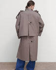 OVERSIZED COTTON TRENCH COAT