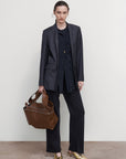 CAMISOLE DRESS WITH TAILORED JACKET OVERLAY
