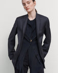 CAMISOLE DRESS WITH TAILORED JACKET OVERLAY