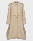 Oversized cotton trench coat