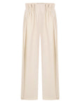 HIGH-RISE PLEATED WIDE-LEG PANTS