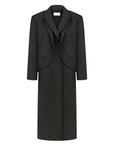 WOOL COAT WITH ANGULAR DETAILING