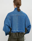 PANELED DENIM JACKET