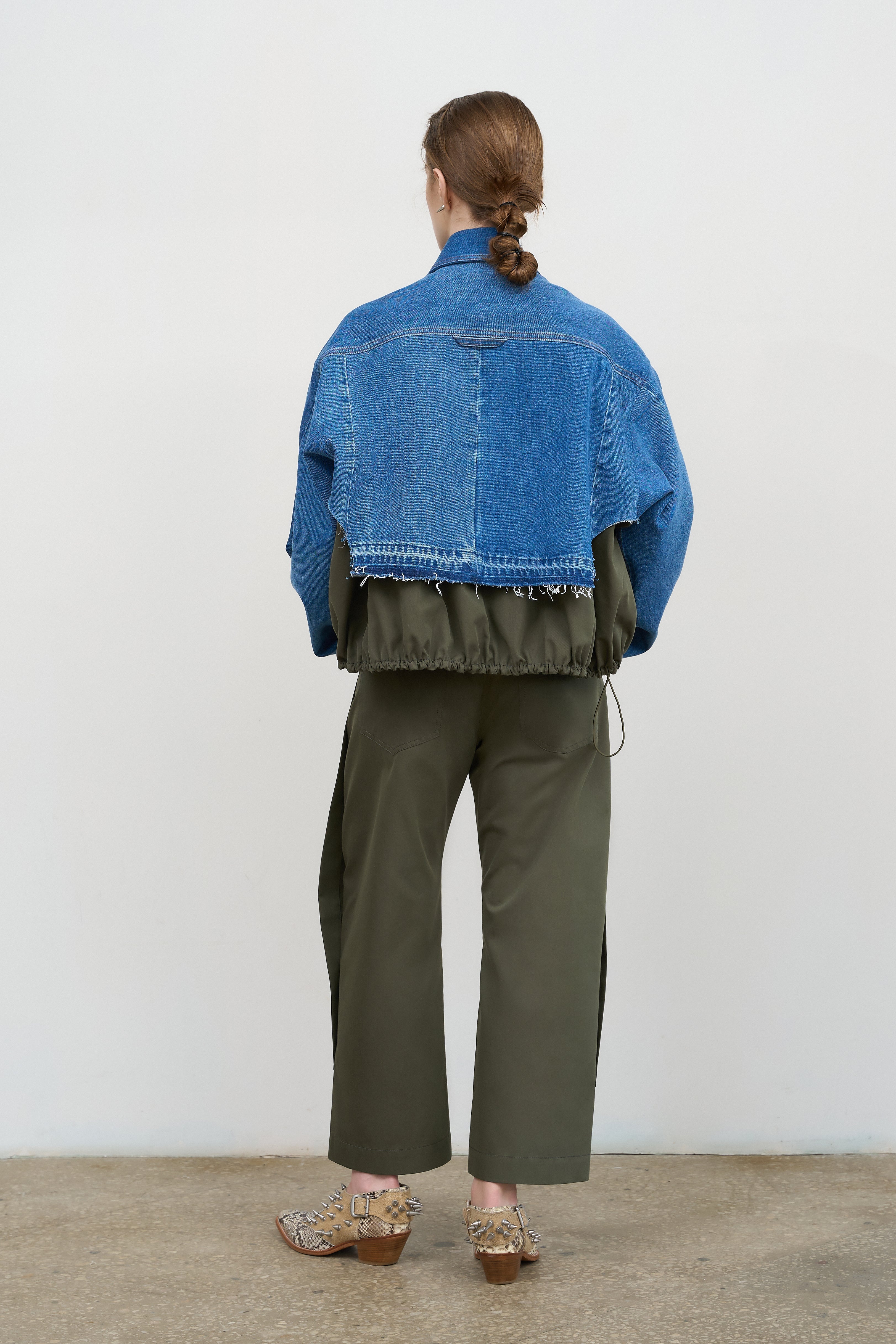 PANELED DENIM JACKET – Litkovska Ukraine