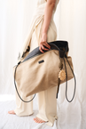 ZIP BAG IN CANVAS WITH SHOULDER STRAP