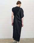 REVERSIBLE ASYMMETRIC MAXI DRESS