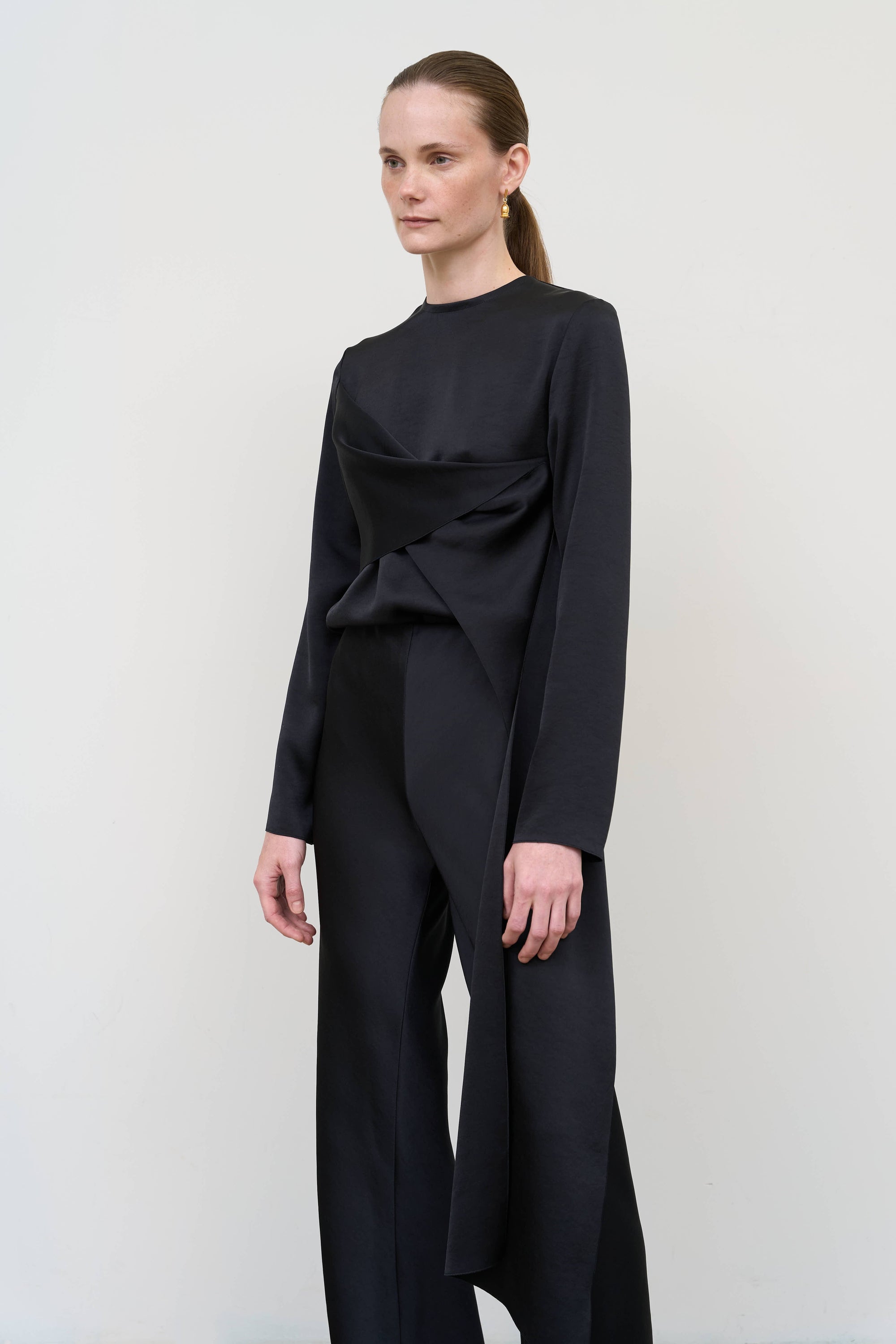 Asymmetric Twist Blouse 4