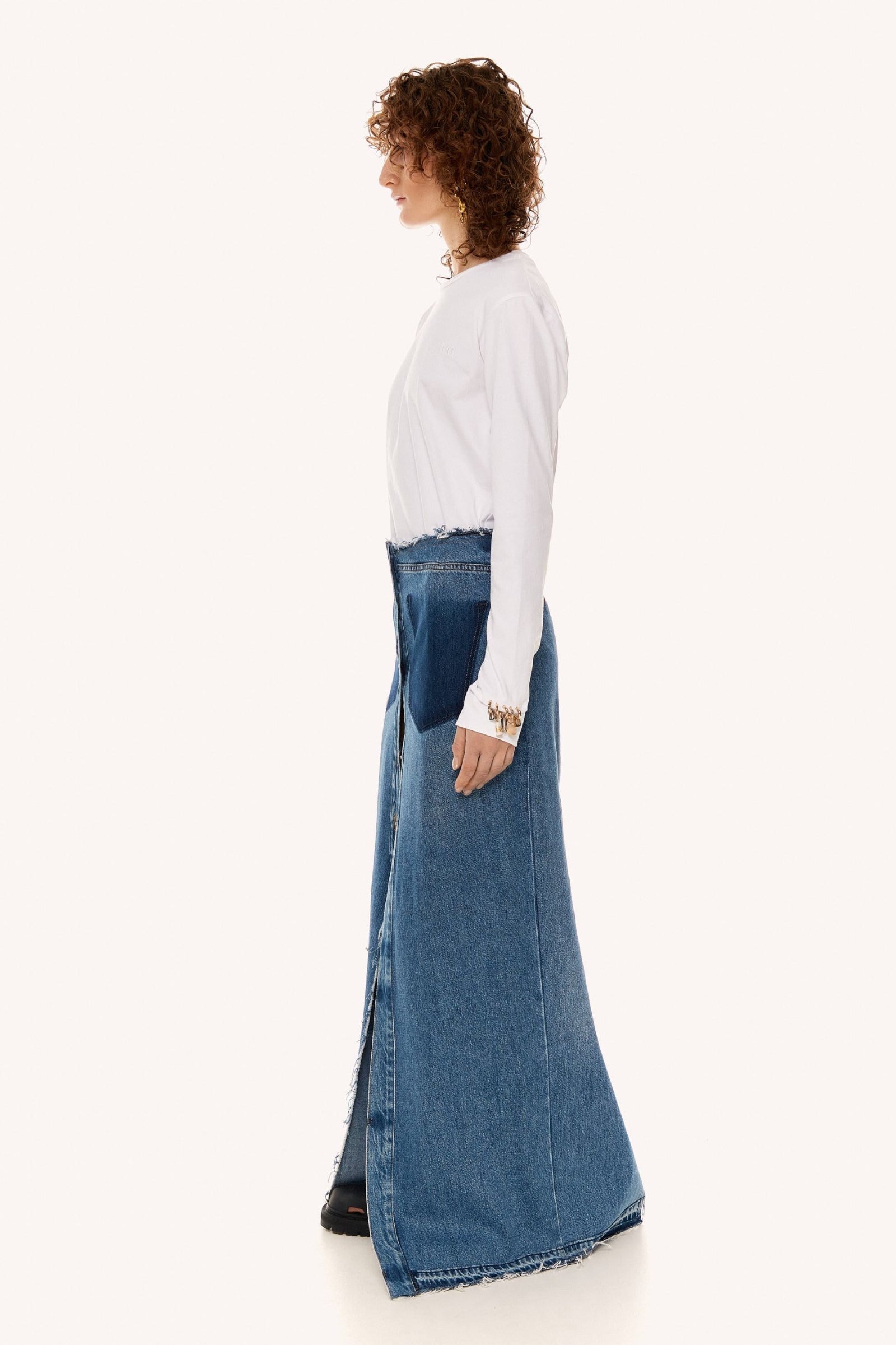 Синя спідниця ELISE