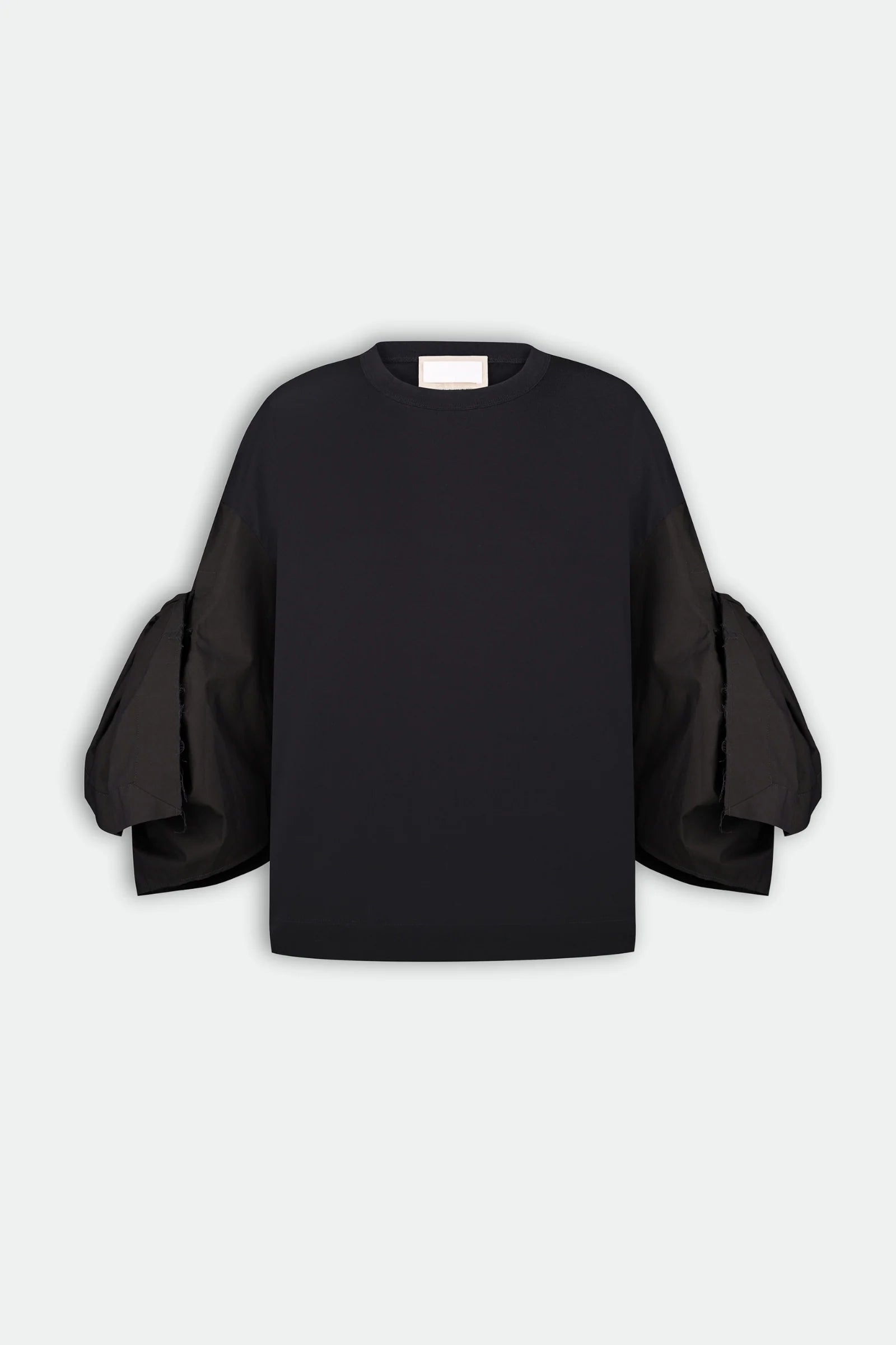 FITTED SHIRT WITH CAPELET OVERLAY