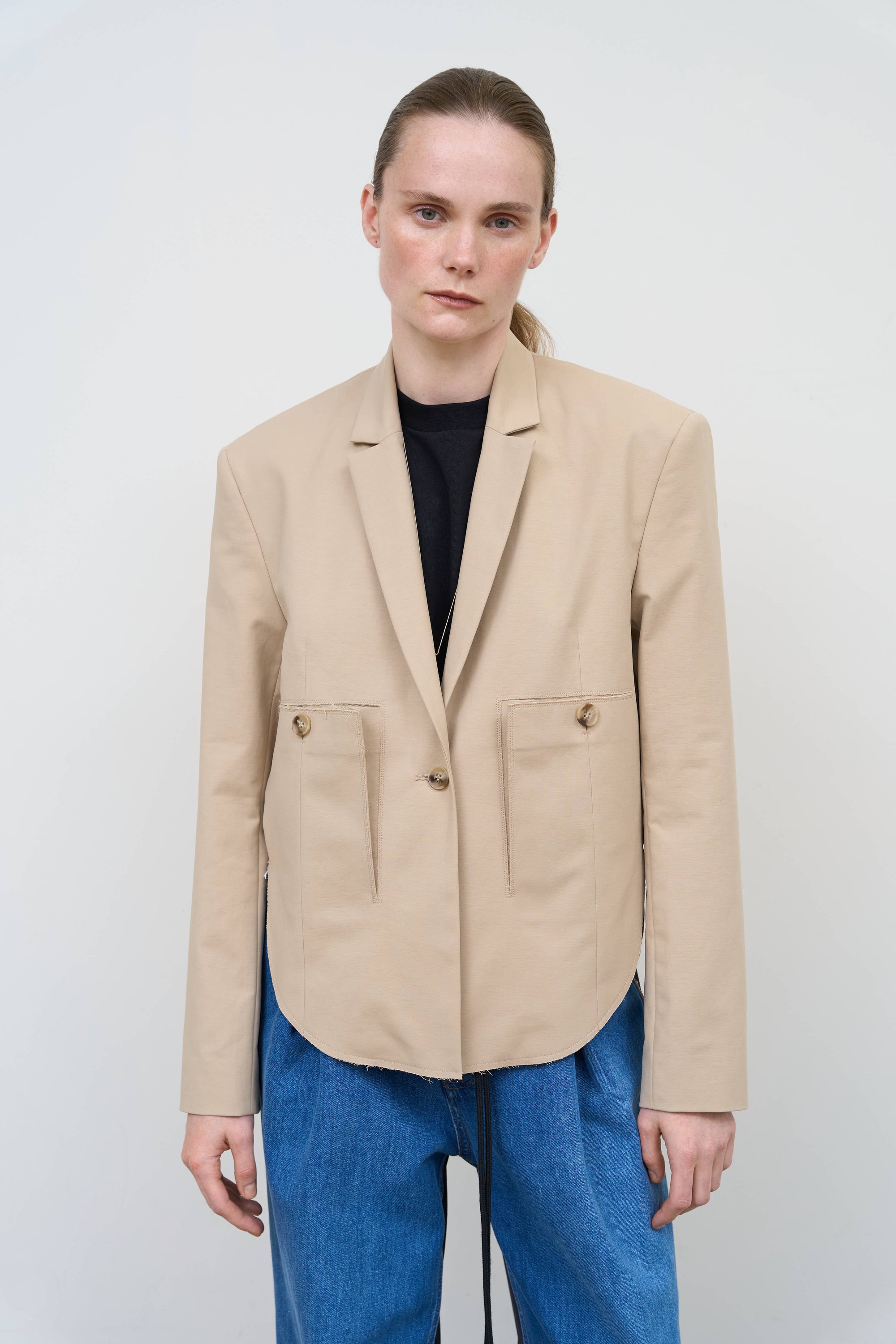 Cropped Cotton Jacket 1