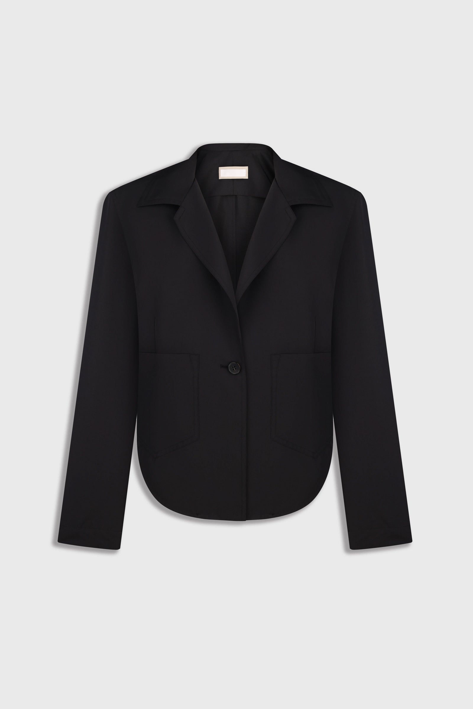 Cropped Wool Blend Jacket