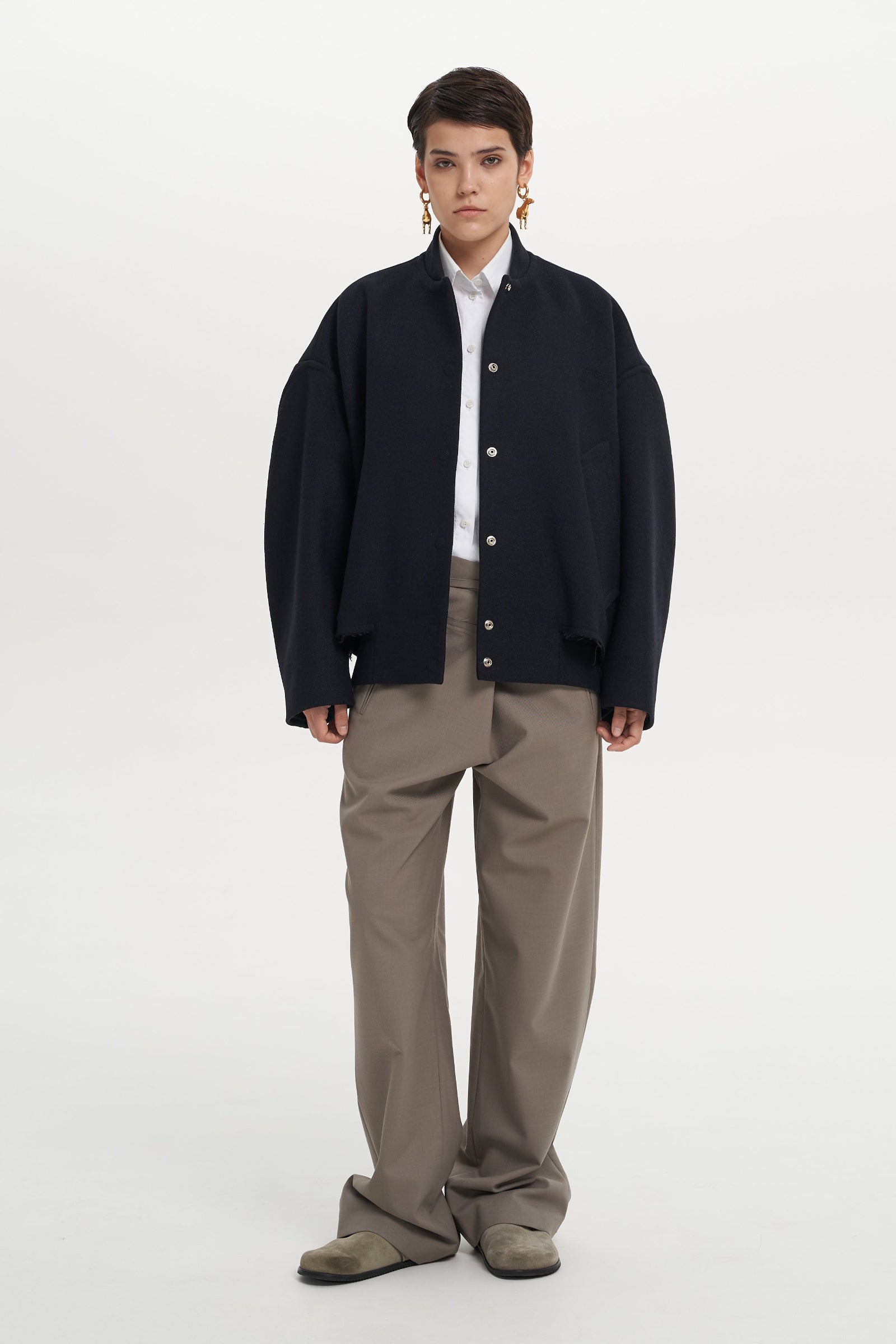 Темно-синій бомбер DILLIGAF