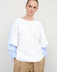 DOUBLE COTTON WHITE LONGSLEEVE