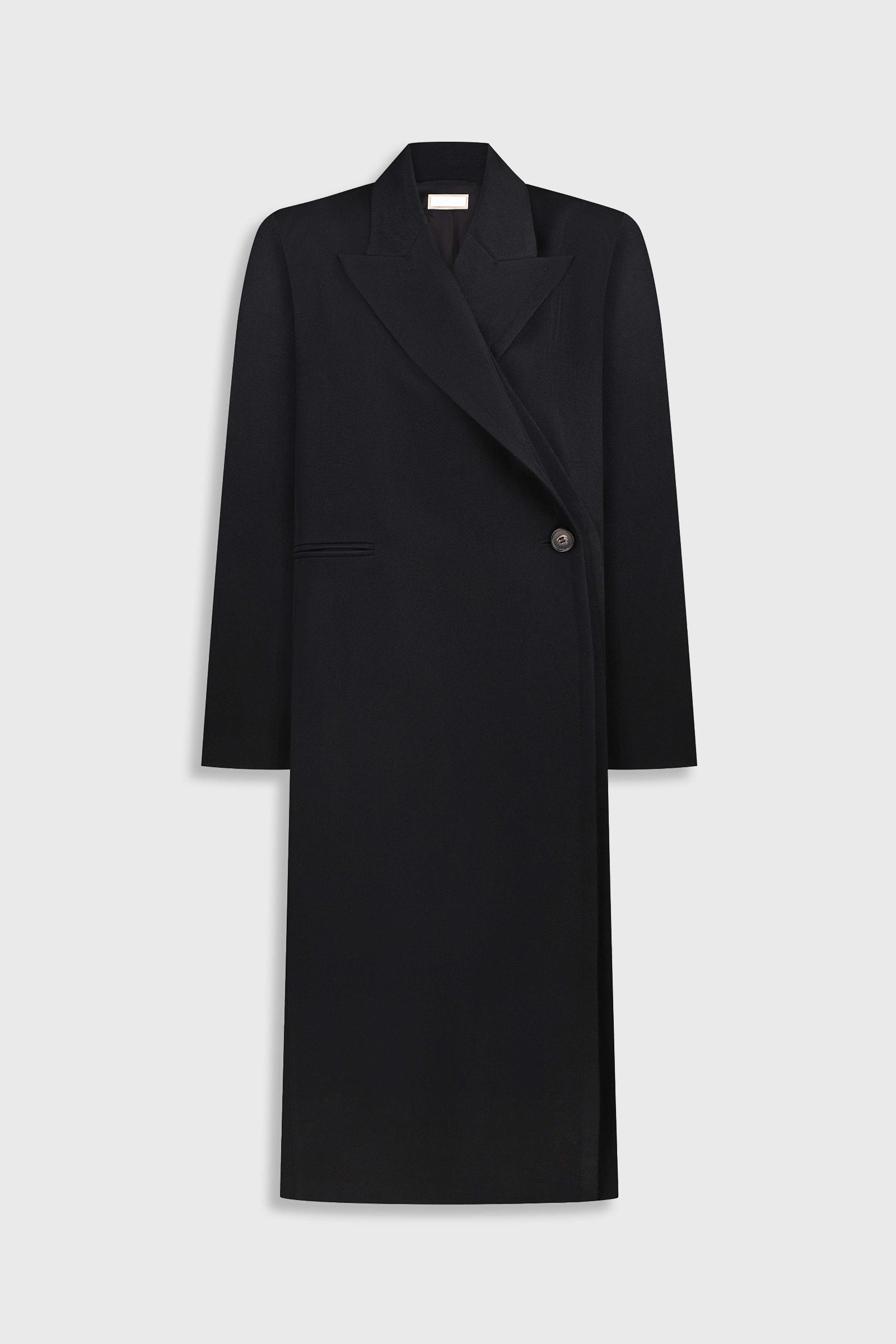 Вовняне пальто з глибокими складками