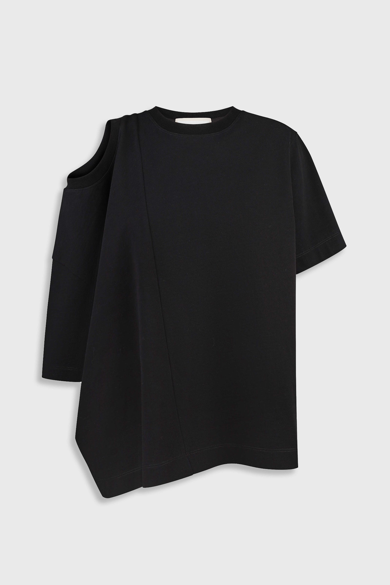 Двостороння футболка з подвійною горловиною