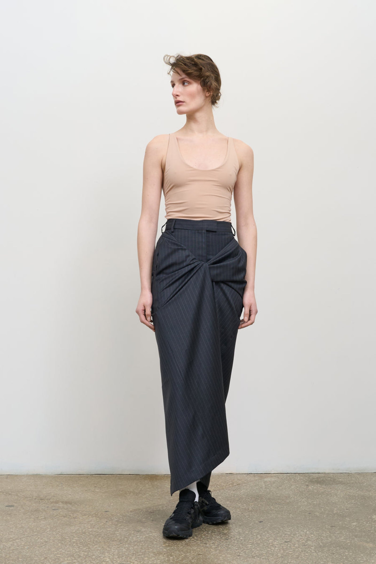 Максі-спідниця з перекрученою передньою деталлю