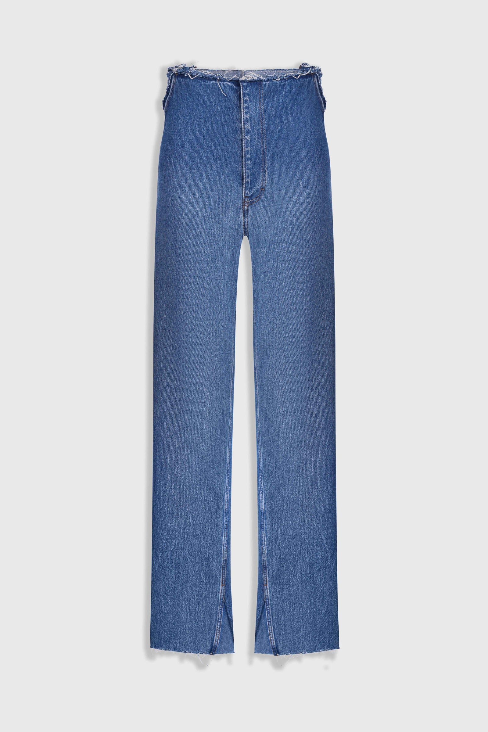 High-Rise Split Hem Jeans