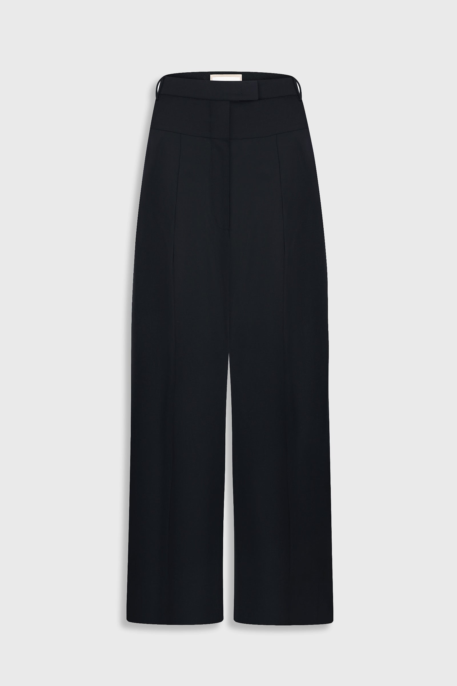 Вовняні широкі штани з високою талією