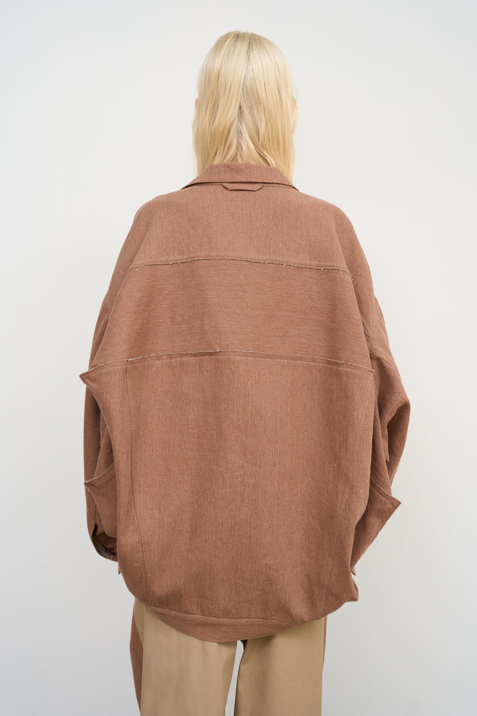 Жакет з льняного твіллу