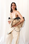 ZIP BAG IN CANVAS WITH SHOULDER STRAP