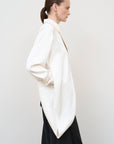 Layered Blouse with Scarf Detail in Ivory 6