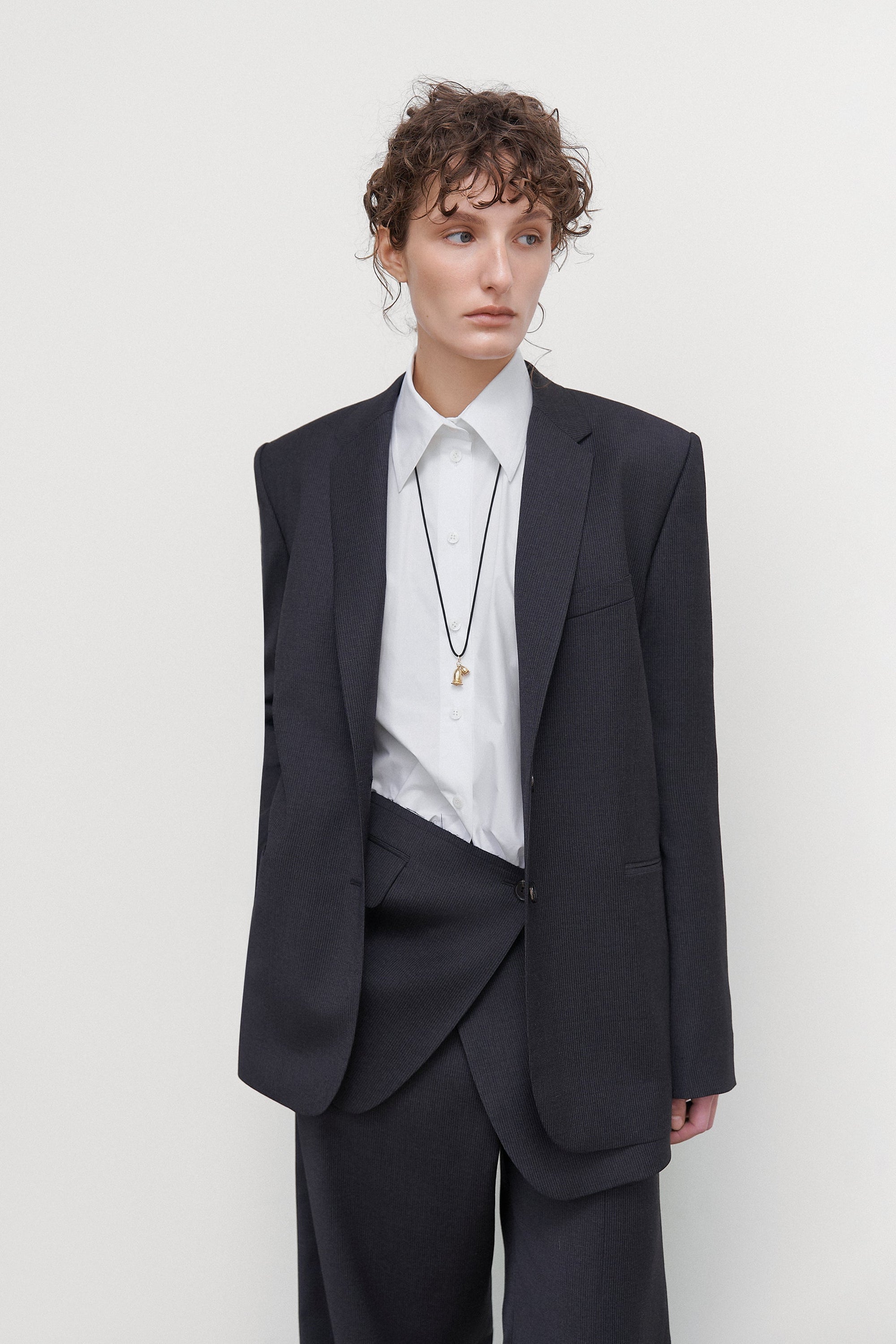 TAILORED JACKET WITH BASQUE OVERLAY
