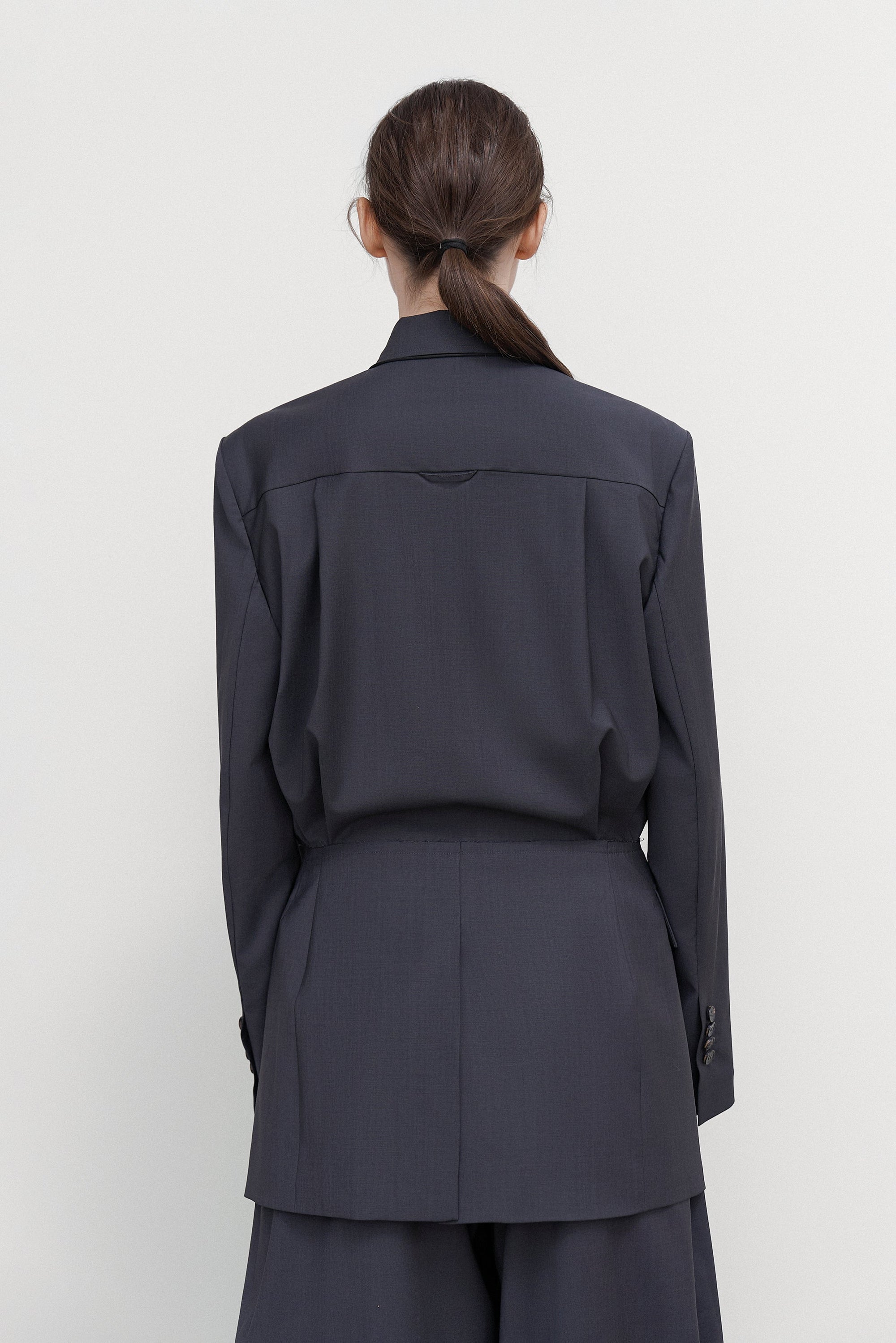 BLOUSE WITH SUITING DETAIL