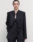 DECONSTRUCTED DOUBLE-LAYER JACKET