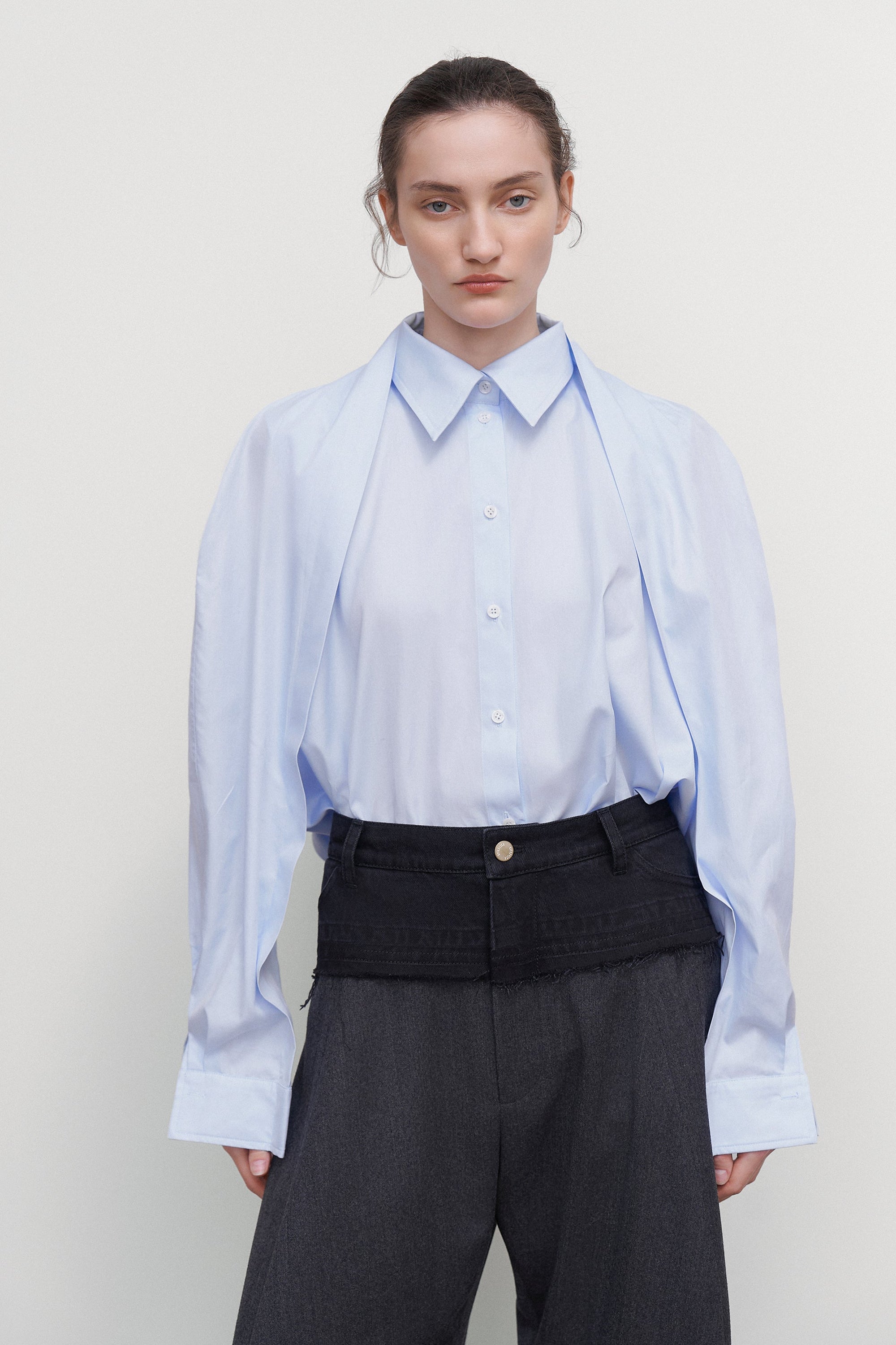 VOLUMINOUS POPLIN SHIRT