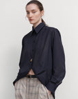 SHIRT WITH DRAPED HEM