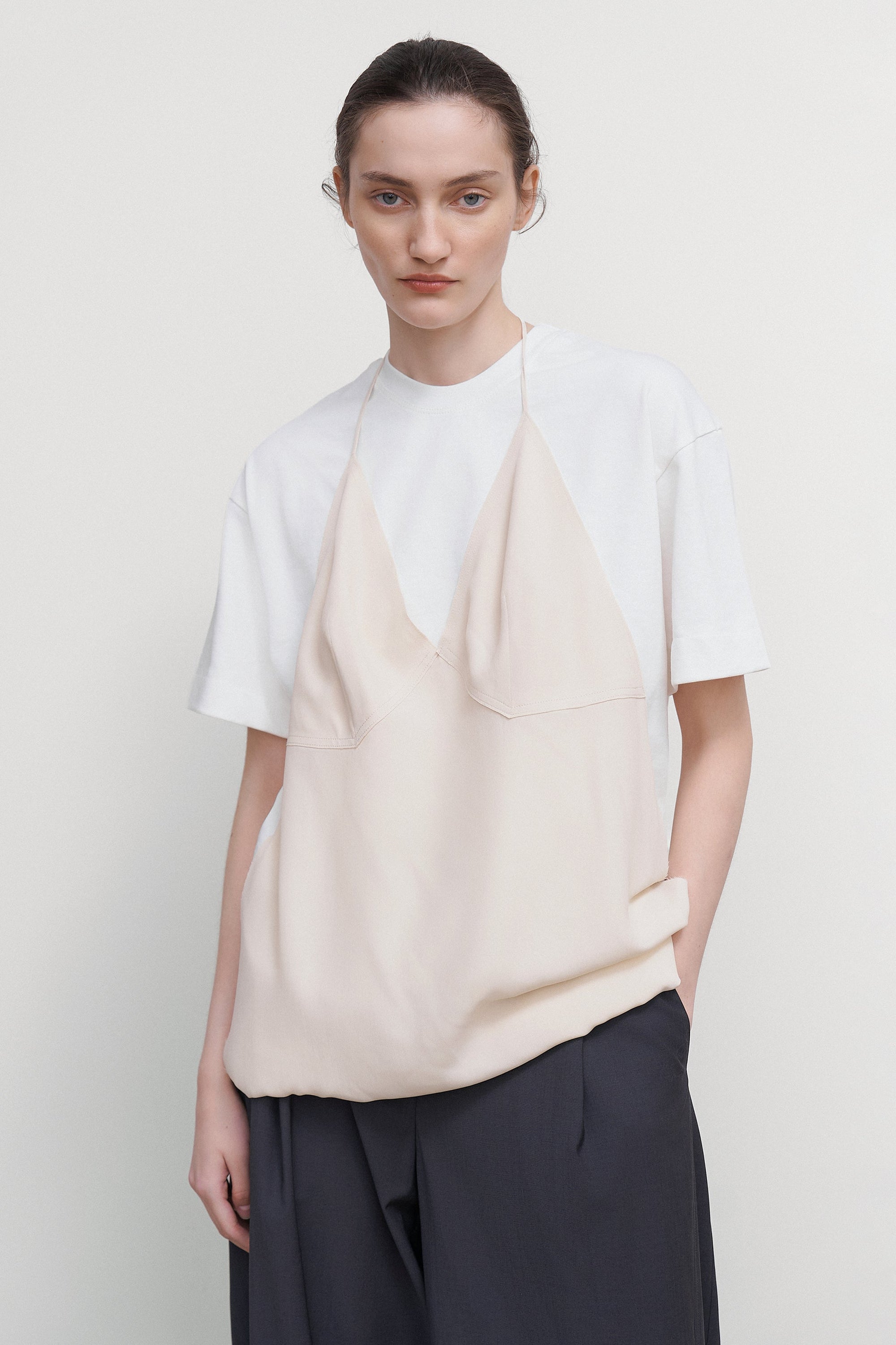 LAYERED SLIP-OVER TEE