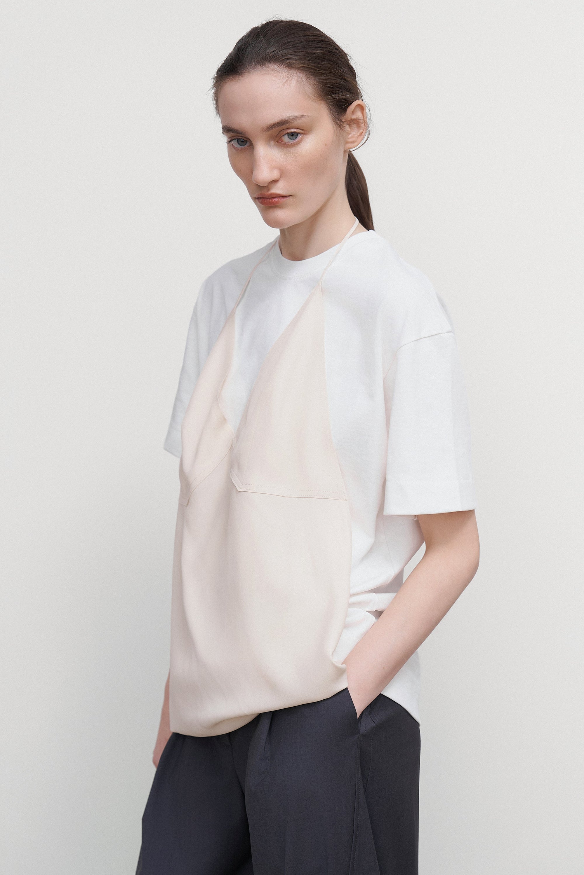 LAYERED SLIP-OVER TEE