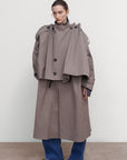 OVERSIZED COTTON TRENCH COAT