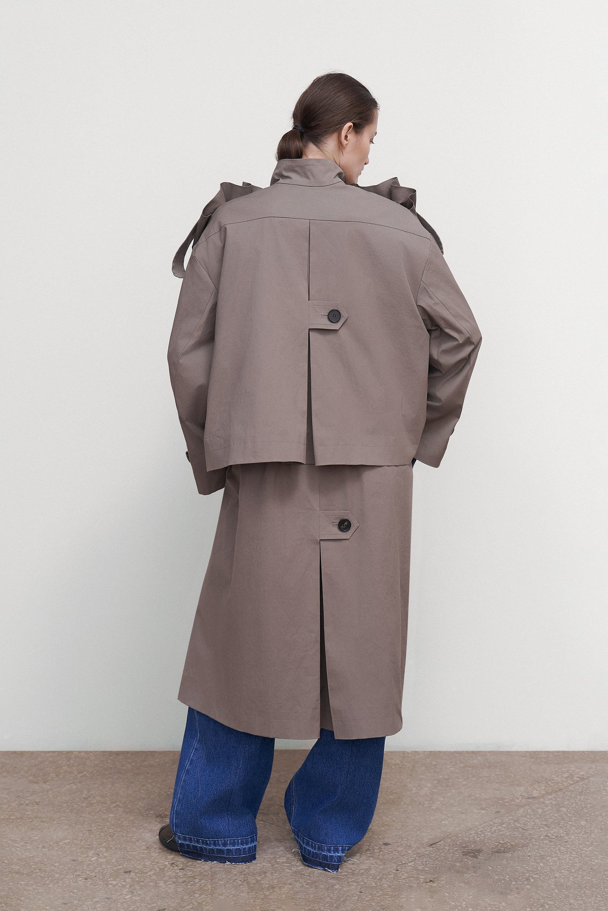 OVERSIZED COTTON TRENCH COAT